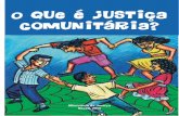 Cartilha sobre Justiça Comunitária