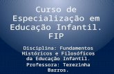 História da educação infantil no Brasil e no Mundo