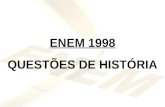 Exercícios de História [Enem: 1998 - 2003]