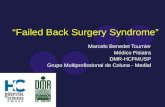 Sindrome PóS Laminectomia   Failed Back Surgery Syndrome