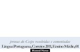 Prova de Língua portuguesa do CESPE resolvida e comentada: Correios-2011, Ensino médio, 01