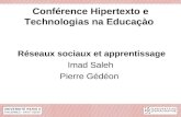 Hipertexto 2012 - Slides da Conferência de Imad Saleh (Universidade Paris-8 – França)