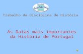 20  Datas Da  História De  Portugal
