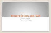 Exercicios de C#