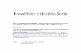 Provérbios e história social