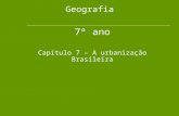 IECJ - Cap. 7 - A urbanização brasileira