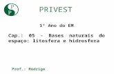 PRIVEST - Cap. 05 - Bases naturais do espaço - litosfera e hidrosfera - 1º EM