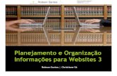 Planejamento e orhanização de informação para websites