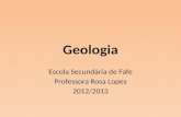 Geologia: Zonas costeiras e de vertente