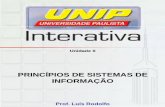 Princípios de Sistemas de Informação Unidade II Unip