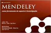 Mendeley recurso de investigação