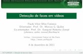 Detecção de faces em vídeos