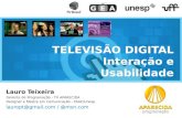 TELEVISÃO DIGITAL - INTERAÇÃO E USABILIDADE