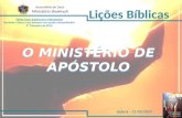 O ministério de apóstolo Lição 6 2º-2014