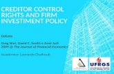 Debate Creditor Control Rights and Firm Investiment Policy