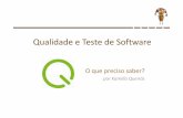 Qualidade e Teste de Software