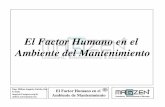 Fator humano da manutenção  (espanhol)