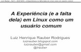 A Experiência (e a falta dela) em Linux como usuário comum