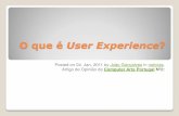 O que é user experience
