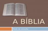 A bíblia   consulta