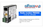 Curso de utilização do rádio modem RM2060