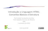 Aula 2 – Introdução a HTML - conceitos básicos e estrutura