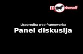 Panel diskusija - usporedba Web frameworka (IT Showoff)