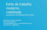 Windows Server 2012 - estilo de trabalho moderno
