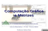 Aula sobre aplicações das Matrizes à Computação Gráfica - Ensino Médio