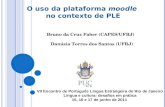 O uso da Plataforma Moodle no contexto de PLE