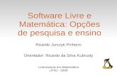 Software livre e matemática - slideshow - v. 1