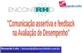 Palestra Comunicação assertiva e feedback na Avaliação de Desempenho - EncontRHo - 03/05/2012