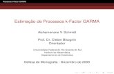 Geração e Estimação de processos k-factor GARMA