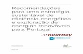 Recomendações  para uma estratégia  sustentável de  eficiência energética  e exploração de  energias renováveis  para Portugal