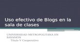 Blogs en la sala de clases