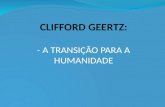 Geertz   transição para humanidade