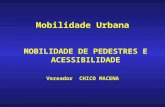 Mobilidade De Pedestres E Acessibilidade