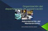 Organización del departamento de conservación chila