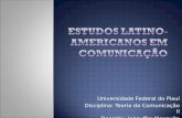 Estudos latino americanos em comunicação`1
