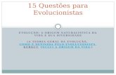 15 questões para evolucionistas