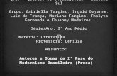 Autores e obras da 2ª fase do modernismo brasileiro (prosa)