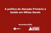 A Política de Atenção Primária à Saúde em Minas Gerais