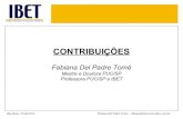 Contribuições   ibet - 2013-1
