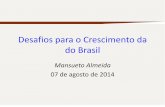 Desafios para o Crescimento da do Brasil - Mansueto Almeida PDF