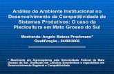 Análise do ambiente institucional na cadeia produtiva da piscicultura em ms (2006)