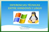 Diferencias técnicas entre windows y linux