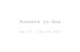 Sunsets in goa