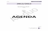 Agenda  calendário 2012 2013