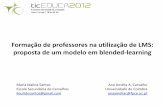 Formação de professores na utilização de LMS: proposta de um modelo em blended-learning