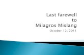 Last farewell to Milagros Mislang